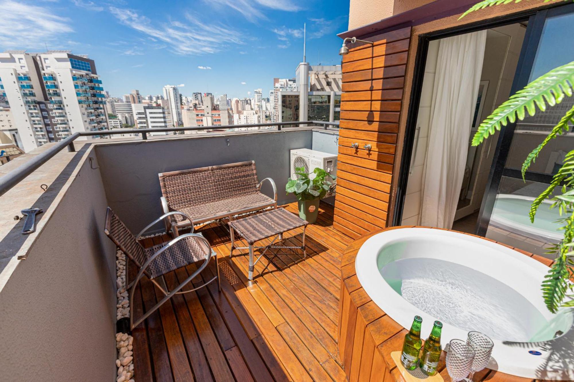 Easy Star - Apartamento Na Vila Olimpia Com Ofuro E Vista Incrivel - Te01H ساو باولو المظهر الخارجي الصورة